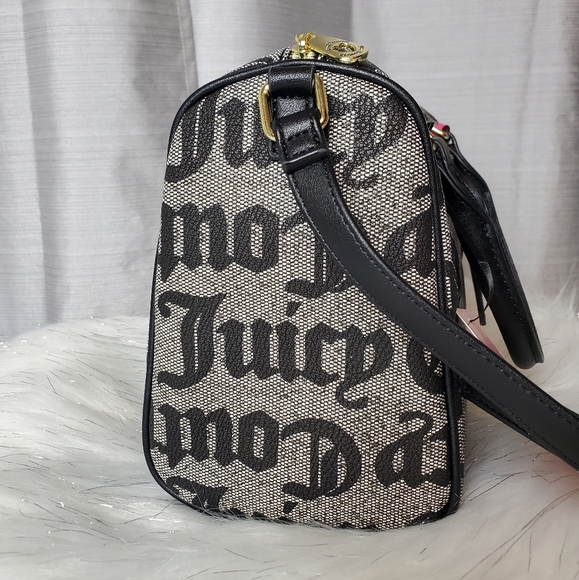 JUICY COUTURE black beige satchel crossbody bag - Picture 5 of 6